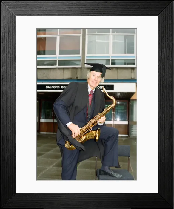Framed Print : George Martin launching the worlds first degree course in pop music Framed Print : George Martin launching the worlds first degree course in pop music