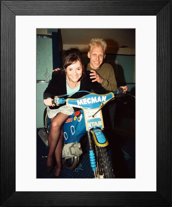 Framed Print : Martine McCutcheon visits Nue Valbonne Nightclub. 8th October 1995