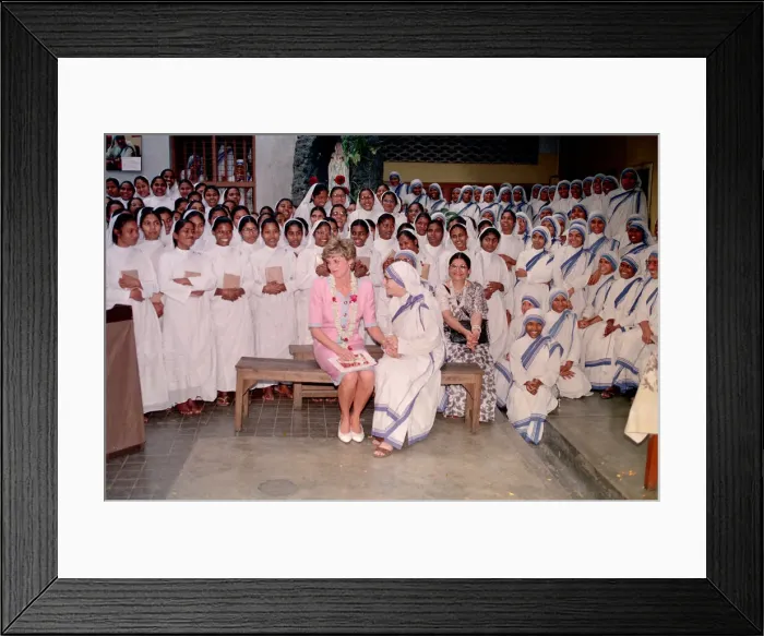 Framed Print : Prince Charles and Princess Diana visit to India in February 1992