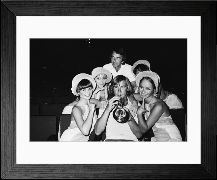 Framed Print : John Watson, James Hunt, and Lulu in a rehearsal scene for Framed Print : John Watson, James Hunt, and Lulu in a rehearsal scene for