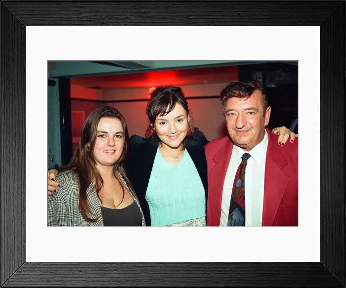 Framed Print : Martine McCutcheon visits Nue Valbonne Nightclub. 8th October 1995 Framed Print : Martine McCutcheon visits Nue Valbonne Nightclub. 8th October 1995