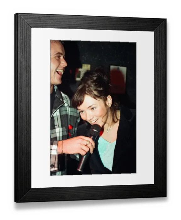 Framed Print : Martine McCutcheon visits Nue Valbonne Nightclub. 8th October 1995 Framed Print : Martine McCutcheon visits Nue Valbonne Nightclub. 8th October 1995