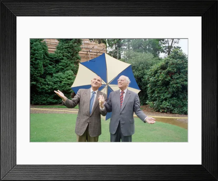 Framed Print : Carry On Columbus director Gerald Thomas (left) and Producer Peter Rogers pictured Framed Print : Carry On Columbus director Gerald Thomas (left) and Producer Peter Rogers pictured