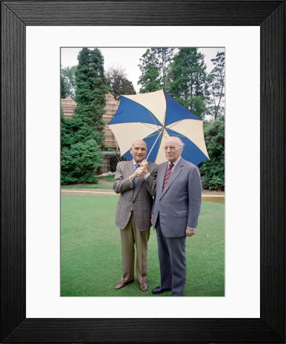 Framed Print : Carry On Columbus director Gerald Thomas (left) and Producer Peter Rogers pictured Framed Print : Carry On Columbus director Gerald Thomas (left) and Producer Peter Rogers pictured