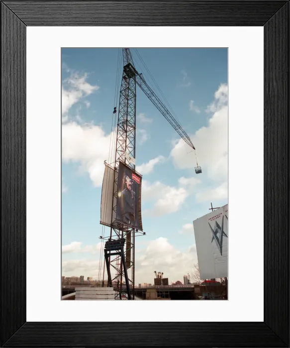Framed Print : Oasis banner, London, 16th February 1996