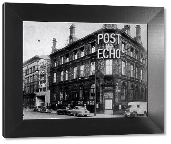 The original Liverpool Post and Echo Newspaper Building in Liverpool, England