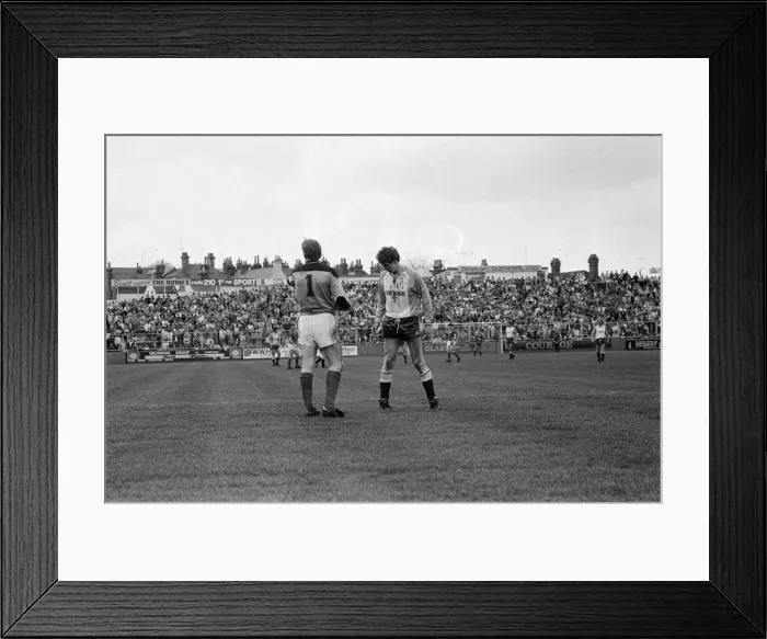 Framed Print : English League Division Two Reading 2 -2 Portsmouth match held at Elm Park