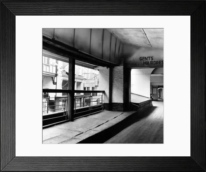 Framed Print : Street scene in Chester, Cheshire. 11th July 1969 Framed Print : Street scene in Chester, Cheshire. 11th July 1969