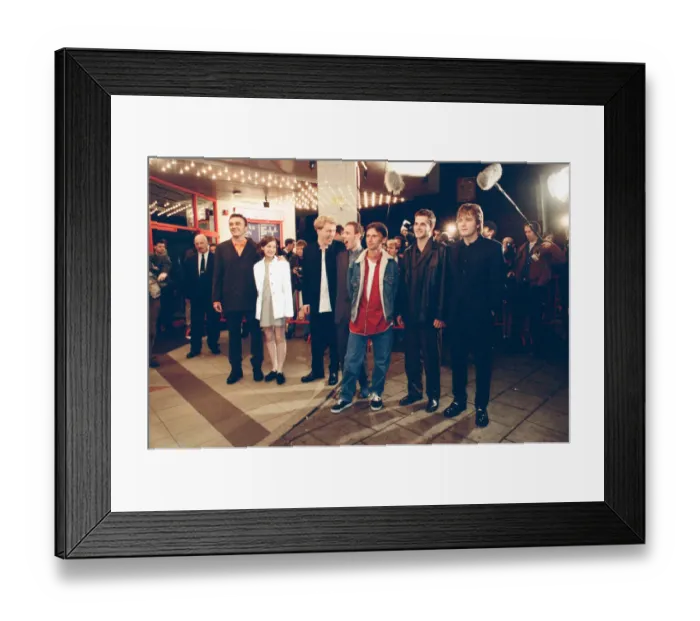 Framed Print : Some of the cast and the director from the film Trainspotting at the premier in Scotland Framed Print : Some of the cast and the director from the film Trainspotting at the premier in Scotland
