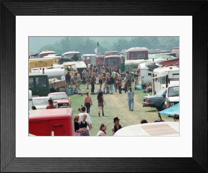 Framed Print : The encampment at Castle Morton Common near Malvern Wells in Worcestershire Framed Print : The encampment at Castle Morton Common near Malvern Wells in Worcestershire