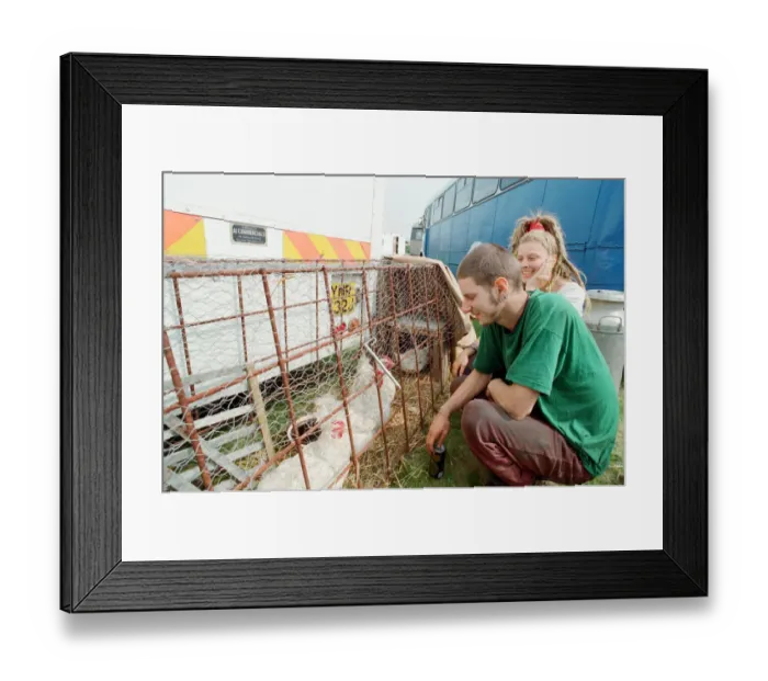 Framed Print : The encampment at Castle Morton Common near Malvern Wells in Worcestershire