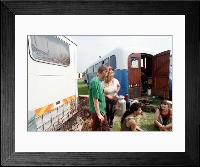 Framed Print : The encampment at Castle Morton Common near Malvern Wells in Worcestershire