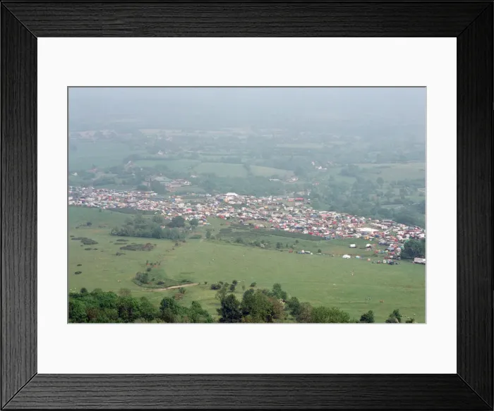 Framed Print : The encampment at Castle Morton Common near Malvern Wells in Worcestershire Framed Print : The encampment at Castle Morton Common near Malvern Wells in Worcestershire