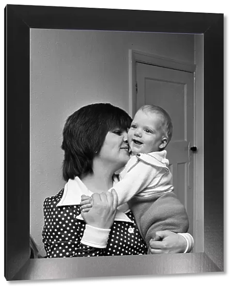 Miracle Baby Kevin Hawkes with his mother Elaine. 15th April 1977