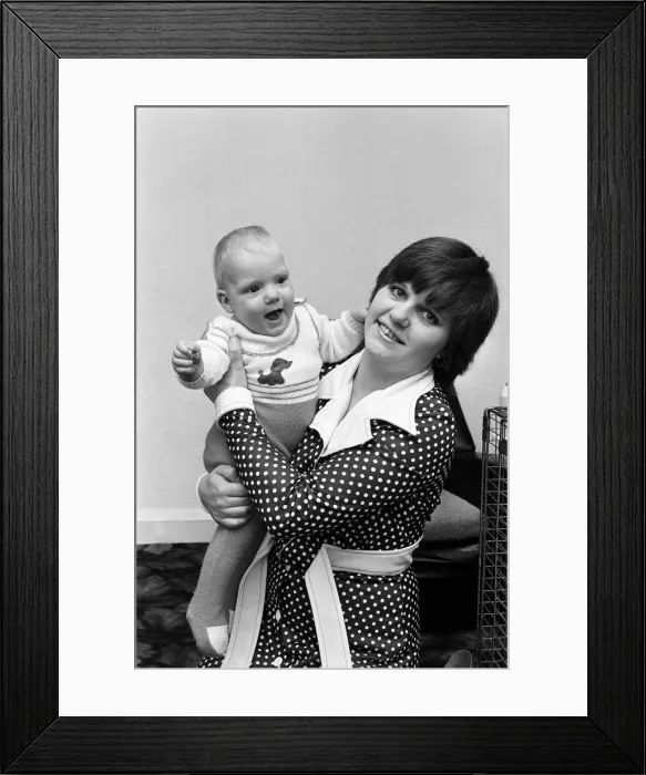 Framed Print : Miracle Baby Kevin Hawkes with his mother Elaine. 15th April 1977 Framed Print : Miracle Baby Kevin Hawkes with his mother Elaine. 15th April 1977