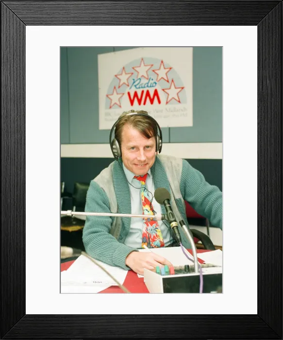 Framed Print : Radio WM presenter Tony Wadsworth. 31st May 1994 Framed Print : Radio WM presenter Tony Wadsworth. 31st May 1994