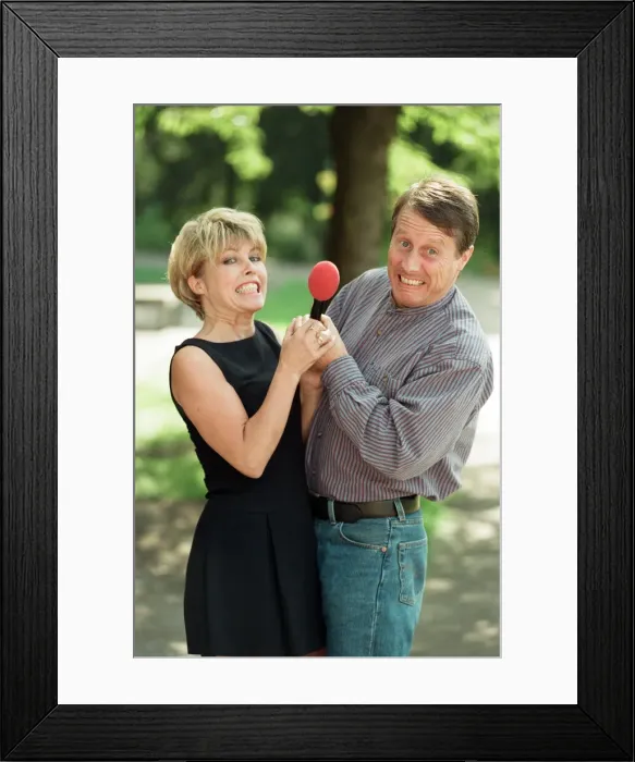 Framed Print : Radio WM presenters Tony Wadsworth and Julie Mayer. 10th September 1997 Framed Print : Radio WM presenters Tony Wadsworth and Julie Mayer. 10th September 1997