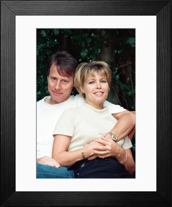 Framed Print : Radio WM presenters Tony Wadsworth and Julie Mayer. 17th October 1997 Framed Print : Radio WM presenters Tony Wadsworth and Julie Mayer. 17th October 1997