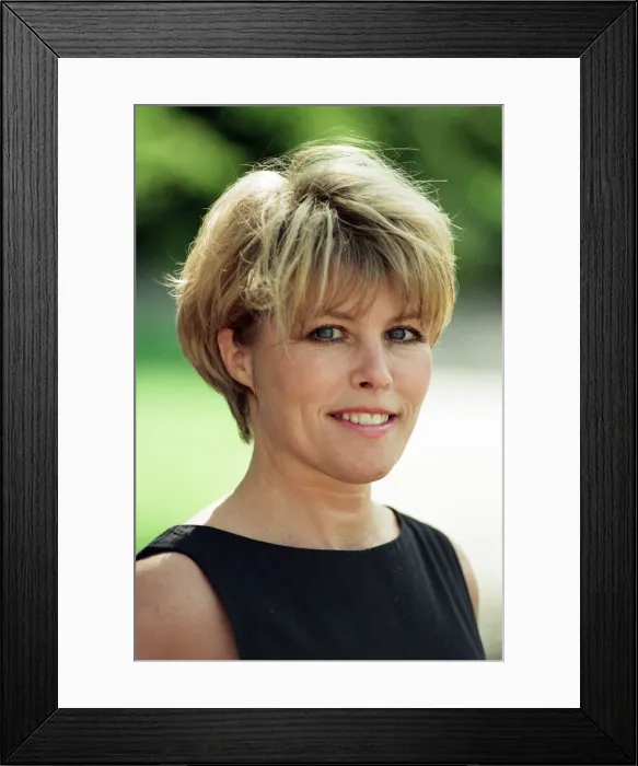 Framed Print : Radio WM presenter Julie Mayer. 10th September 1997
