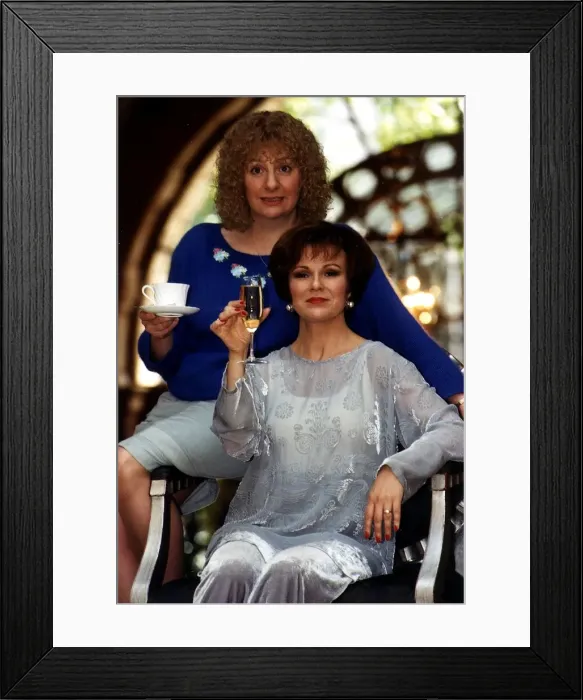 Framed Print : Victoria Wood actress with Julie Walters TV Film Pat & Margaret dbase