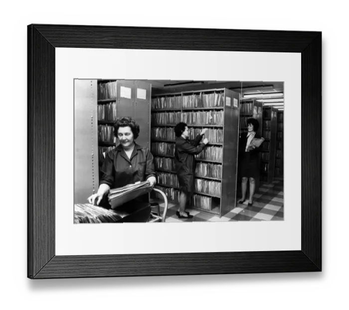 Framed Print : Medical Records Department at Coventry and Warwickshire Hospital, Coventry, West Midlands