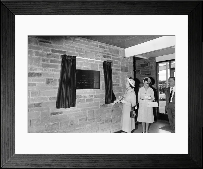 Framed Print : Queen Elizabeth II and Prince Philip, Duke of Edinburgh visit Prissick Base during Framed Print : Queen Elizabeth II and Prince Philip, Duke of Edinburgh visit Prissick Base during
