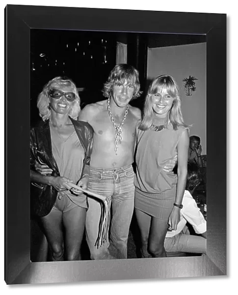James Hunt, the 1976 World Motor Racing Champion, seen here in the night club in Marbella