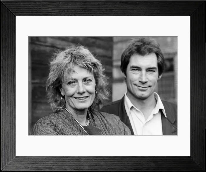 Framed Print : Actress Vanessa Redgrave and Timothy Dalton in London to rehearse the Young Vic