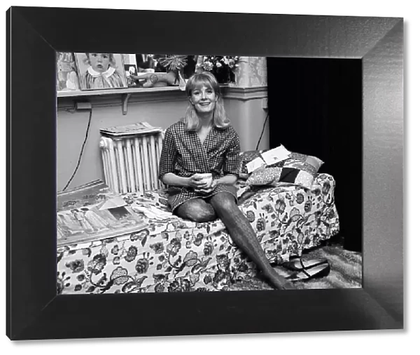 Actress Vanessa Redgrave in her dressing room at Wyndhams Theatre. 9th May 1966