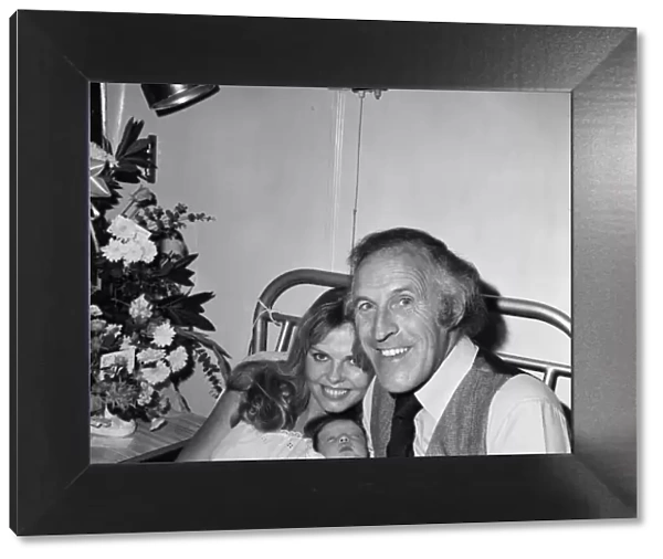 Bruce Forsyth pictured with his wife Anthea Redfern after she gave birth to their first