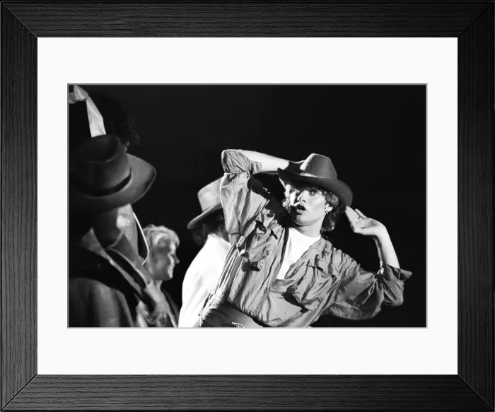 Framed Print : Pop group Wham! in concert at Whitley Bay. December 1984 Framed Print : Pop group Wham! in concert at Whitley Bay. December 1984