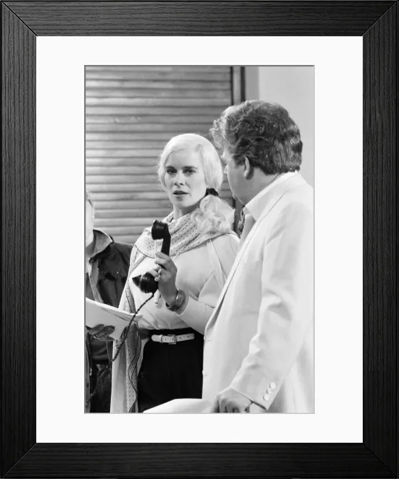 Framed Print : Victoria Wood As Seen on TV, television series, filming comedy sketches of Acorn Antiques