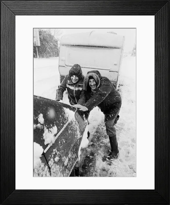 Framed Print : April 23rd to 26th 1981 brought the coldest spell of weather the UK had experienced Framed Print : April 23rd to 26th 1981 brought the coldest spell of weather the UK had experienced