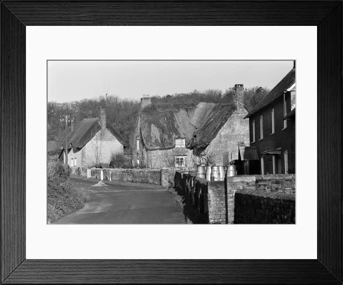 Framed Print : Village scenes in Morden, Dorset. 9th March 1967 Framed Print : Village scenes in Morden, Dorset. 9th March 1967
