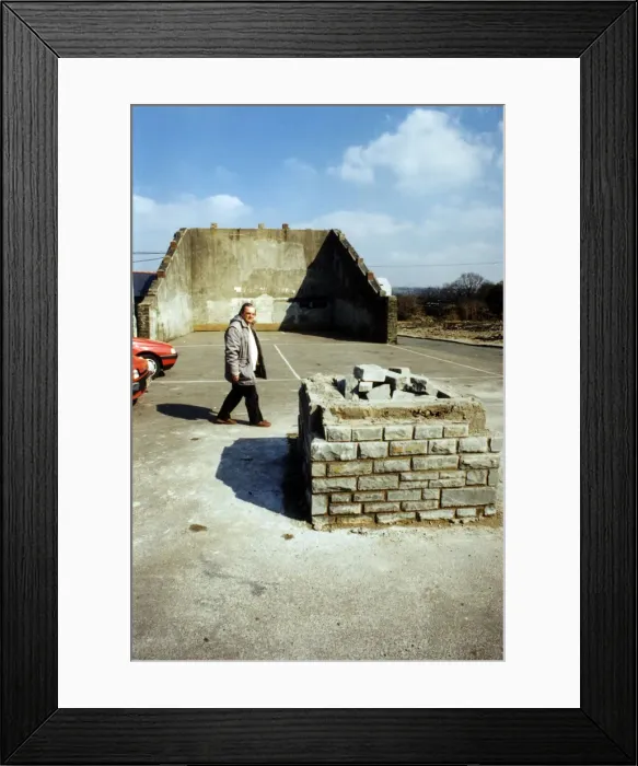 Framed Print : The Handball Court in Nelson, Glamorgan, South Wales, 15th May 1997 Framed Print : The Handball Court in Nelson, Glamorgan, South Wales, 15th May 1997