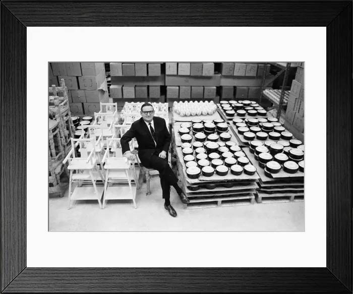 Framed Print : Granville Tompkins, Businessman who has brough stamp shopping to Britain Framed Print : Granville Tompkins, Businessman who has brough stamp shopping to Britain