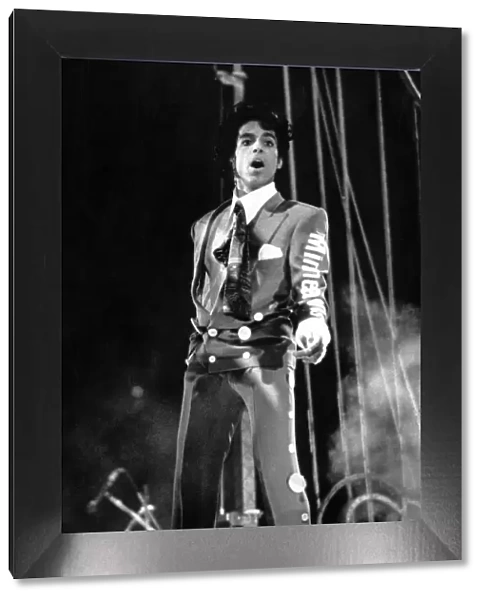 Prince performing at the NEC during his Lovesexy tour. 6th August 1988