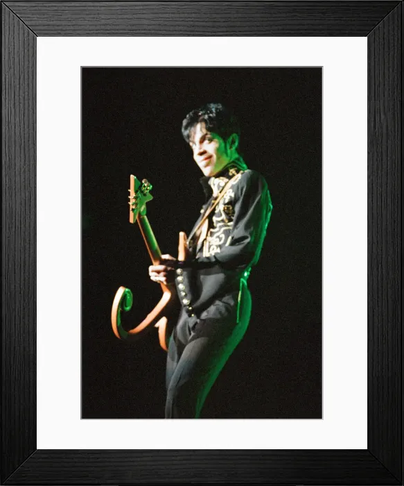 Framed Print : Prince performing on stage during his Ultimate Live Experience Tour Framed Print : Prince performing on stage during his Ultimate Live Experience Tour