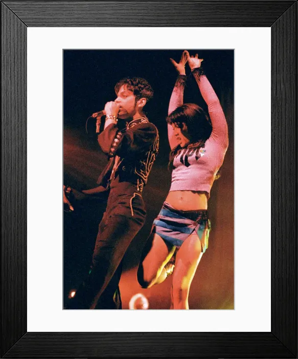 Framed Print : Prince performing on stage during his Ultimate Live Experience Tour Framed Print : Prince performing on stage during his Ultimate Live Experience Tour