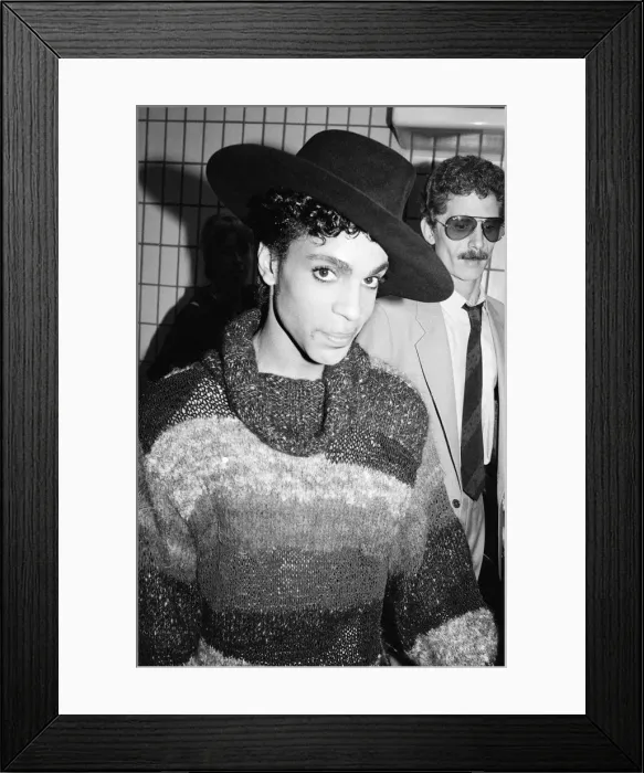 Framed Print : Prince, american singer, arrives at London Gatwick Airport Framed Print : Prince, american singer, arrives at London Gatwick Airport