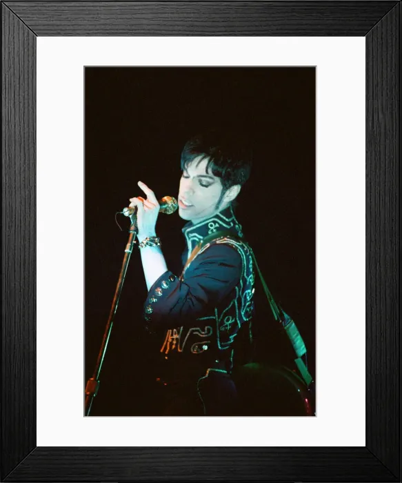 Framed Print : Prince performing on stage during his Ultimate Live Experience Tour Framed Print : Prince performing on stage during his Ultimate Live Experience Tour