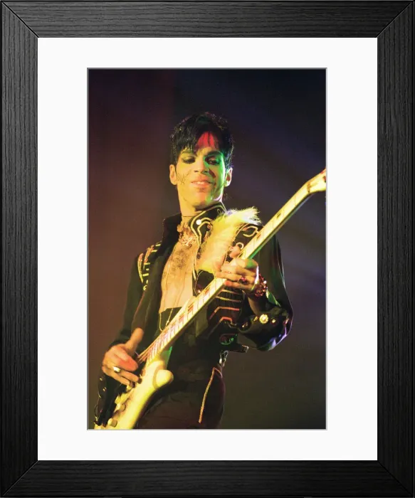 Framed Print : Prince performing at the NEC during his Ultimate Live Experience tour. 19th March 1995
