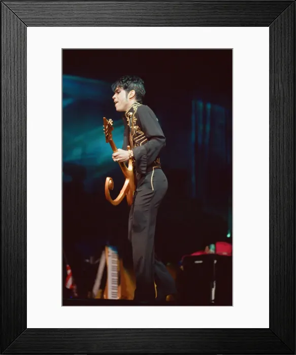 Framed Print : Prince performing on stage during his Ultimate Live Experience Tour Framed Print : Prince performing on stage during his Ultimate Live Experience Tour