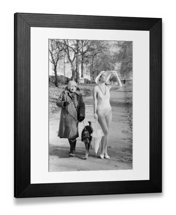 Framed Print : British Home Stores Spring Fashions, Photo-shoot, London, 23rd January 1985 Framed Print : British Home Stores Spring Fashions, Photo-shoot, London, 23rd January 1985