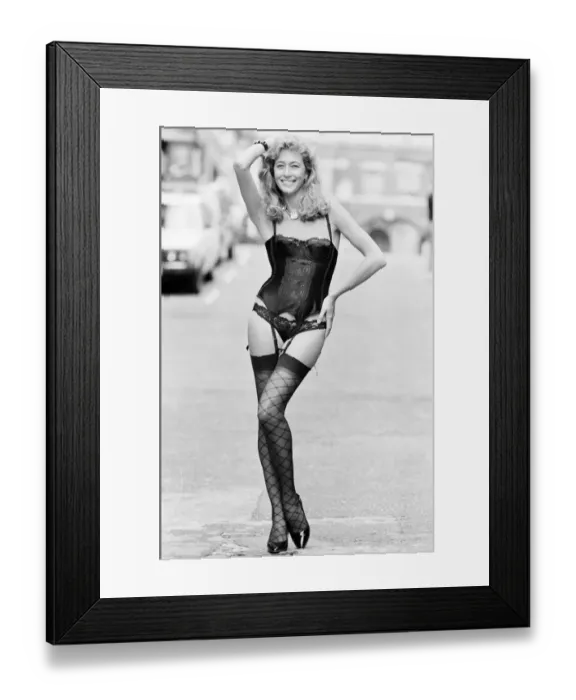 Framed Print : British Home Stores Fashions, Photo-shoot, London, 10th July 1985