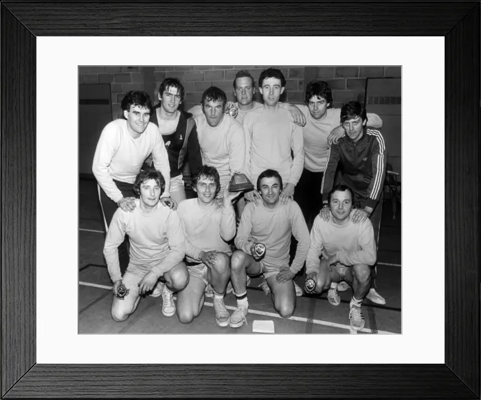 Framed Print : Peterlee Basketball Team, 15th April 1981. J Whitehall (Captain), J Newton, A Richardson Framed Print : Peterlee Basketball Team, 15th April 1981. J Whitehall (Captain), J Newton, A Richardson