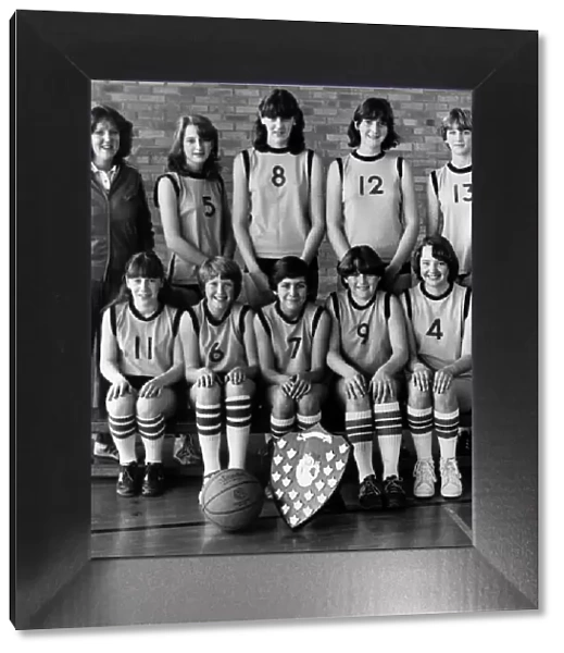 Cleveland County Under 14 Basketball Team, 27th April 1982