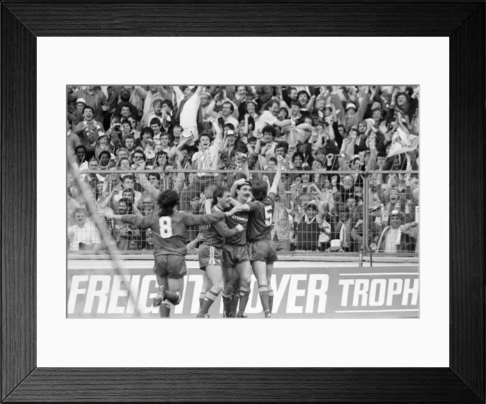 Framed Print : Liverpool 3-1 Everton, FA Cup Final 1986, Wembley Stadium, Saturday 10th May 1986