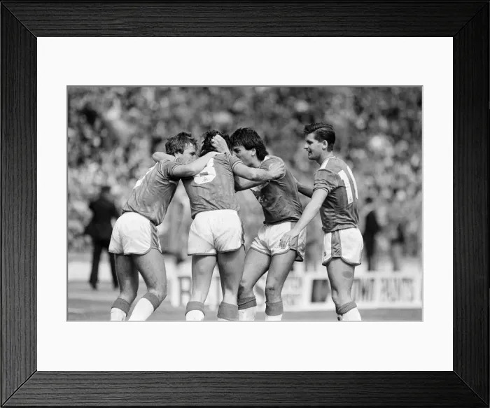 Framed Print : Liverpool 3-1 Everton, FA Cup Final 1986, Wembley Stadium, Saturday 10th May 1986