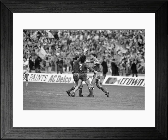 Framed Print : Liverpool 3-1 Everton, FA Cup Final 1986, Wembley Stadium, Saturday 10th May 1986